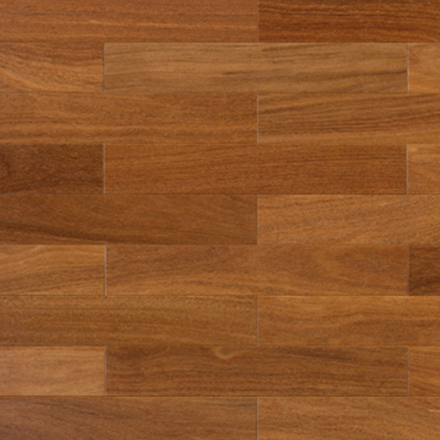 Fotografia de um piso de taco de madeira na cor escura.